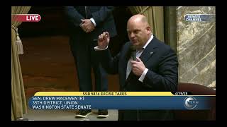 Sen Drew MacEwen Excise Tax Final Passage