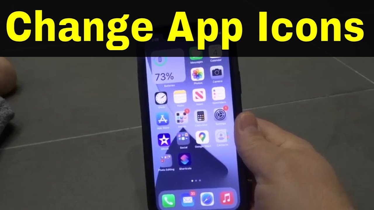 How To Change App Icons In IOS 14-Easy Tutorial - YouTube