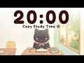 Stay Focused 🌿 20 Minute Study Timer | Cozy Study Room with Mocha