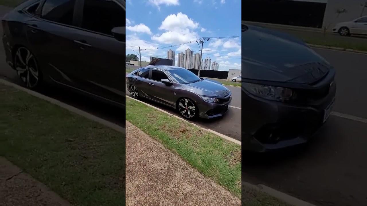 New civic cara preta e rodas aro 20 o carro tá dilatado