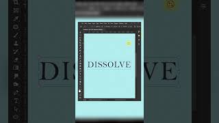 Dissolve Text Effect in Photoshop #photoshoptutorial