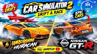 CAR SIMULATOR 2 🔥 INSANE DRIFT with Lamborghini & Nissan GT-R! 🚗💨 | Epic Gameplay #carsimulator2  screenshot 4