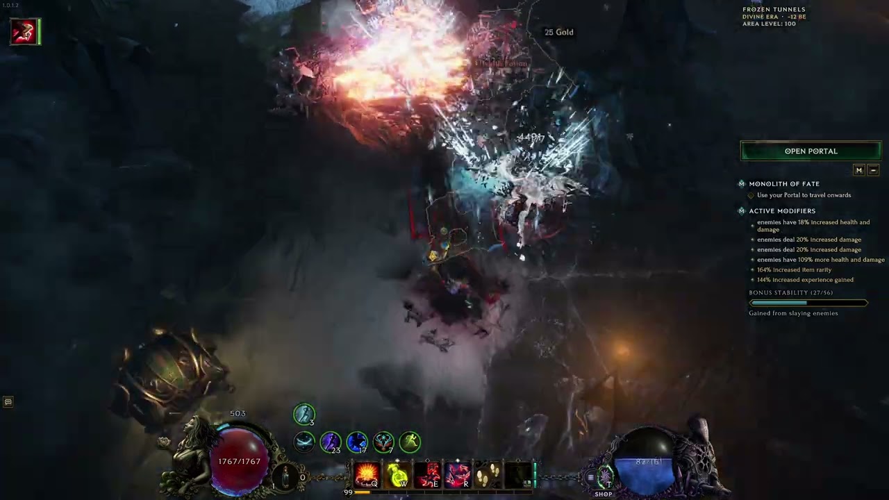 Cold Acid Flask Falconer - 2/2 Lightweight + 100% Frostbite on Hit Blessing Test - Last Epoch 1.0