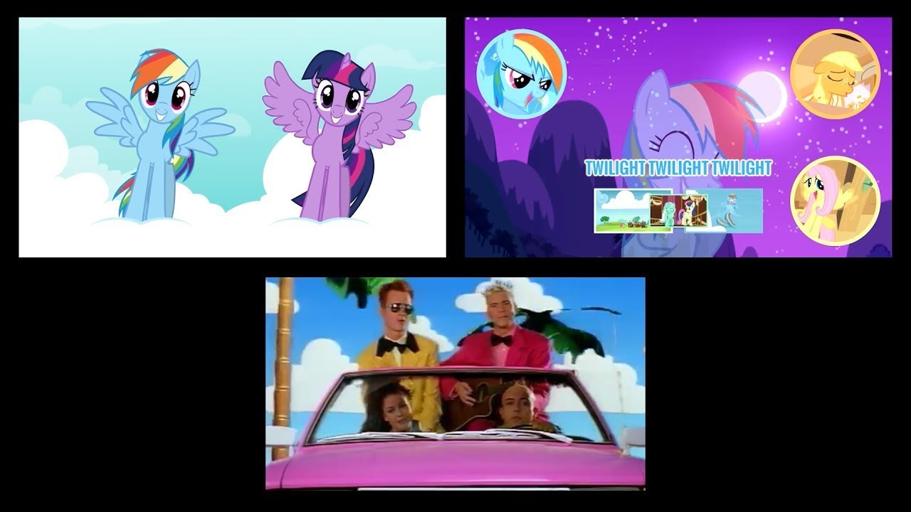 Pony Girl + Barbie Girl + Barbie Twilight Mashup Comparison (Tridashie)