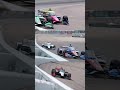 Oval restarts 🫣 #INDYCAR #Iowa #Motorsport