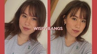how i style my wispy bangs