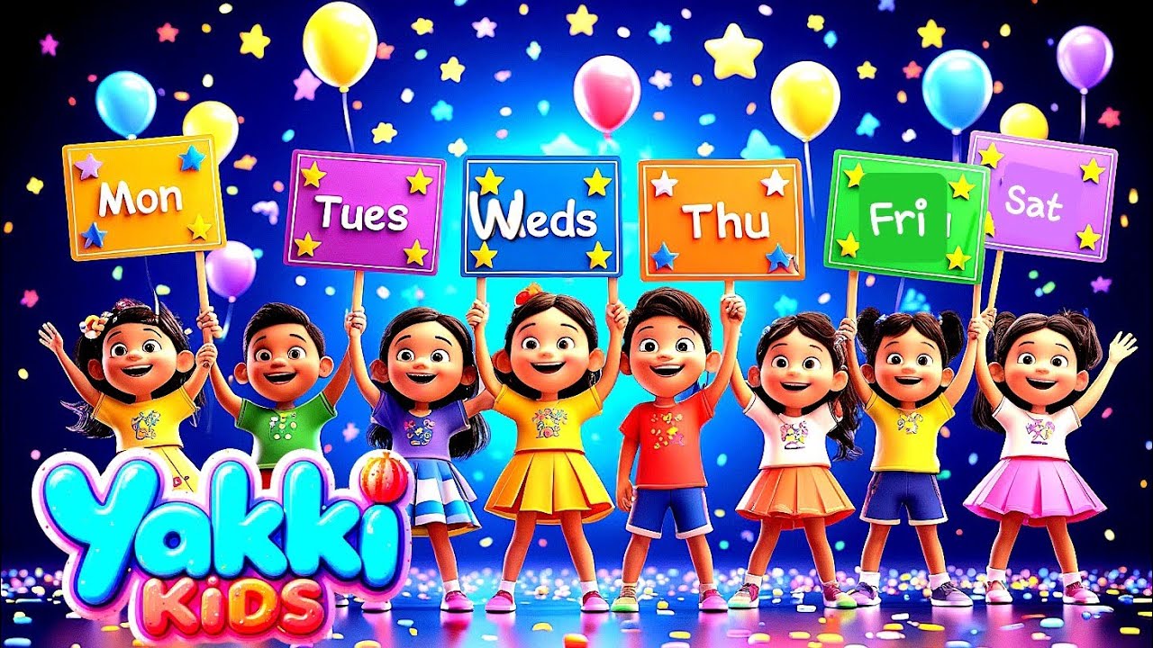 Days of the Week Adventure Song for Kids | Days of the Week Song! | Nursery Rhymes | Yakki Kids