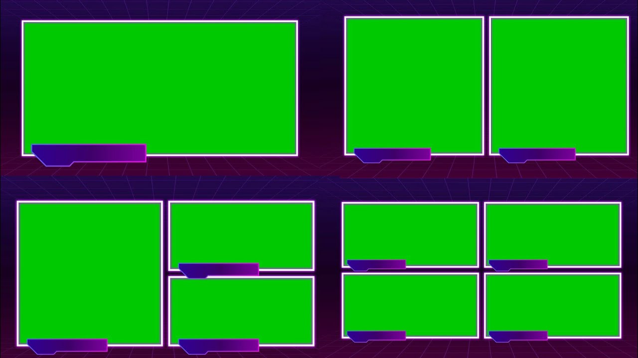 Top 10 Animated Neon Frame green screen animation effects HD | chroma key Neon Lighting Frame