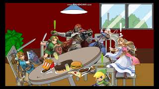 Ganondorf Flips Over The Table Gets Grounded