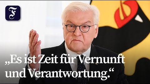Steinmeier macht Weg frei für Neuwahlen