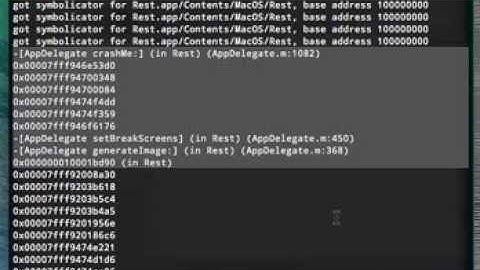Basic Crash Report Symbolication