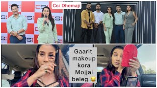 Roller coaster trip | CSI Dhemaji Inaugration | gaarit makeup  | Barsha Rani Bishaya | Bhaskar