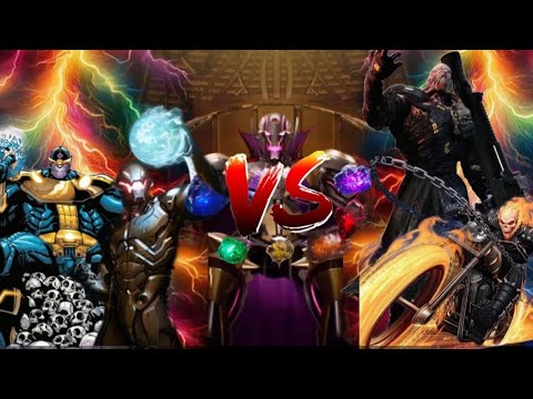 Nemesis and the Ghost Rider versus Ultron and Thanos - YouTube