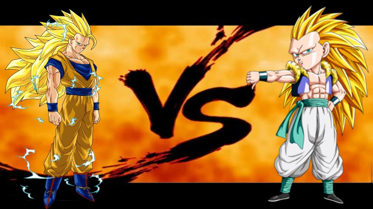 Goku Super Saiyajin 3 VS. Gotenks Super Saiyajin 3