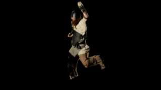 Making Of 476 A,D, Running Of One Single Ostrogoth Wearing A Helmet