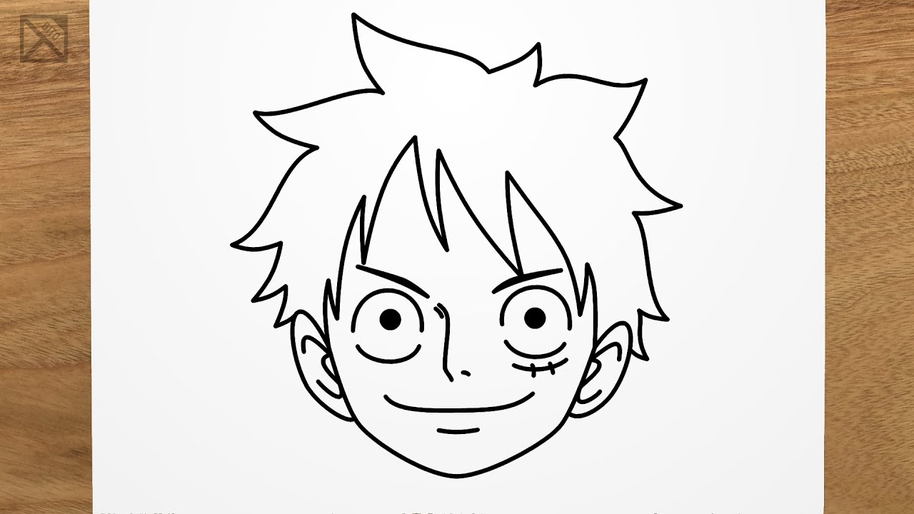 COMO DESENHAR LUFFY DE ONE PIECE - KAWAII - FÁCIL