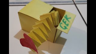 Kağıttan Sürpriz Kutu Yapımı How To Make A Paper Surprise Box