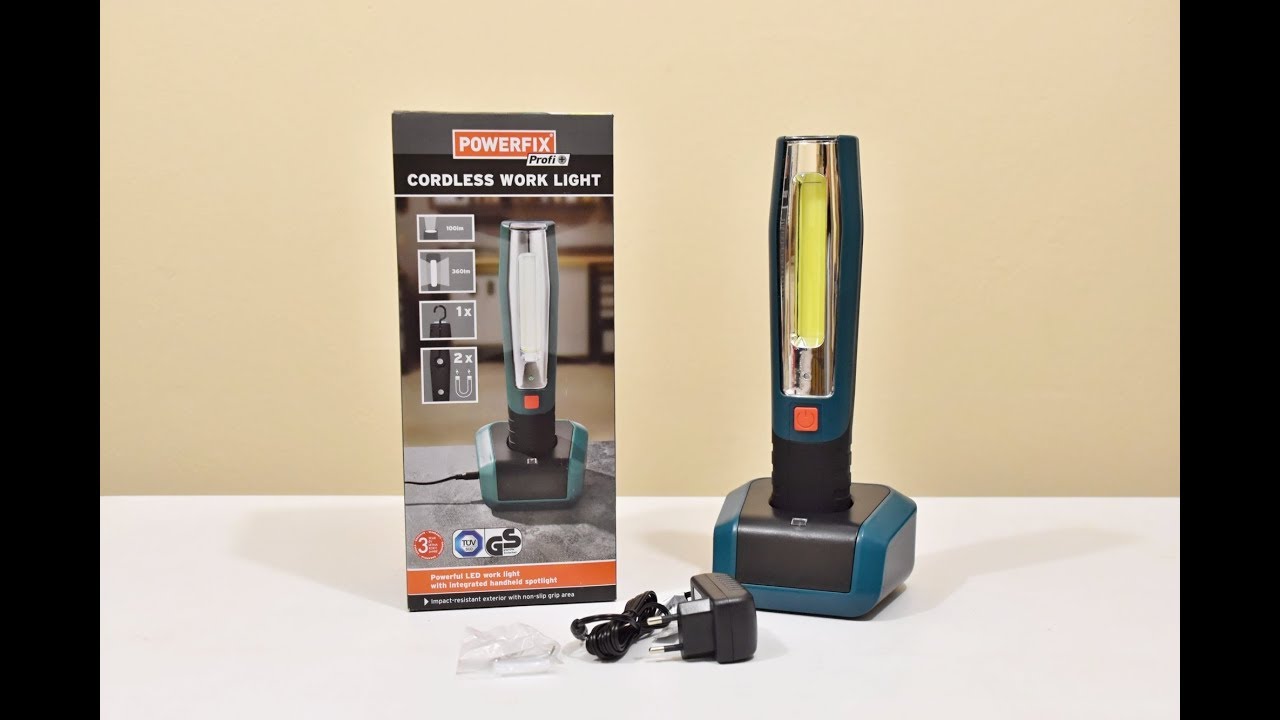 Cordless Work Light Lidl Powerfix Profi Pracovne Svetlo Youtube