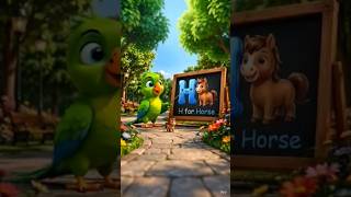 #shorts #viralshort H for Horse | Fun Alphabet Learning for Kids | 3D Cartoon Short #short