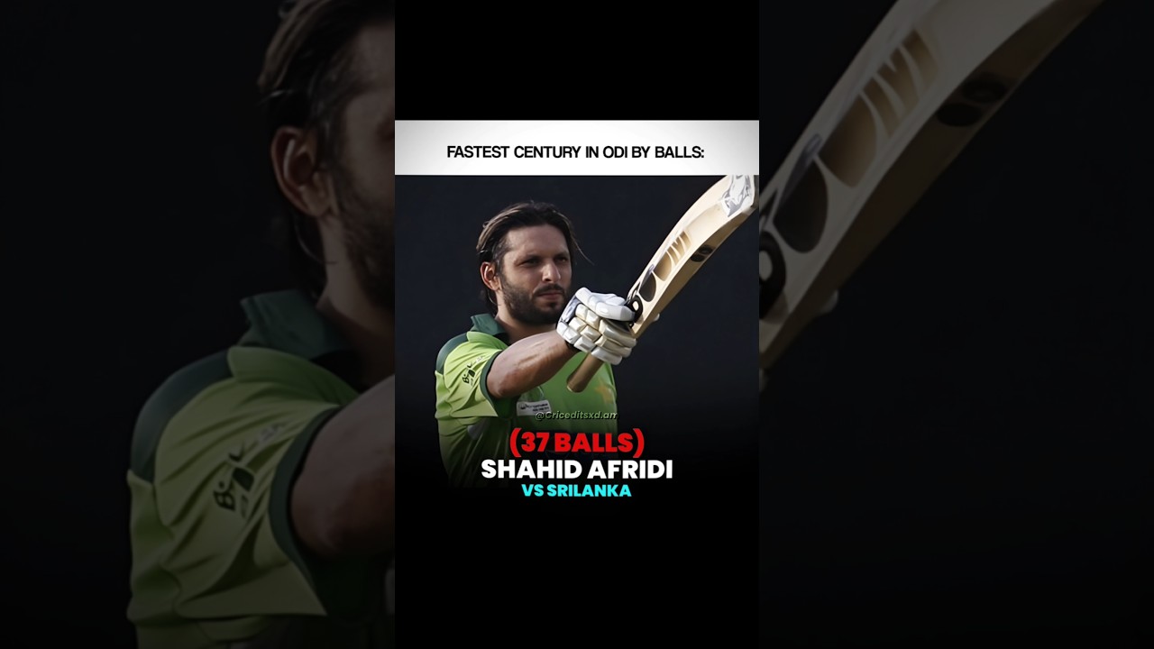 Fastest ODI Century 💀