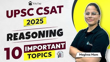 Important Reasoning Topics for CSAT 2025 | Chapters to Score Good in CSAT Reasoning | CSAT Strategy