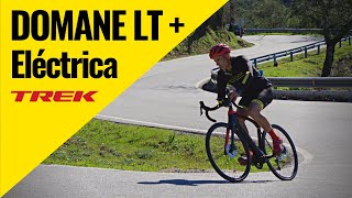 TREK DOMANE + LT La novedosa bicicleta eléctrica de carretera de Trek -  YouTube