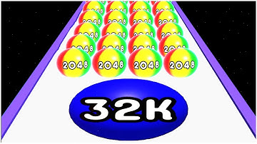 2048 Ball Game Merge Number (iOS) Vs 2048 3D Puzzle (Android)