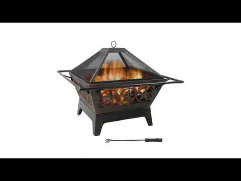 Must See Review 2017 Landmann Usa 28347 Big Sky Fire Pit Wildlife Black Youtube