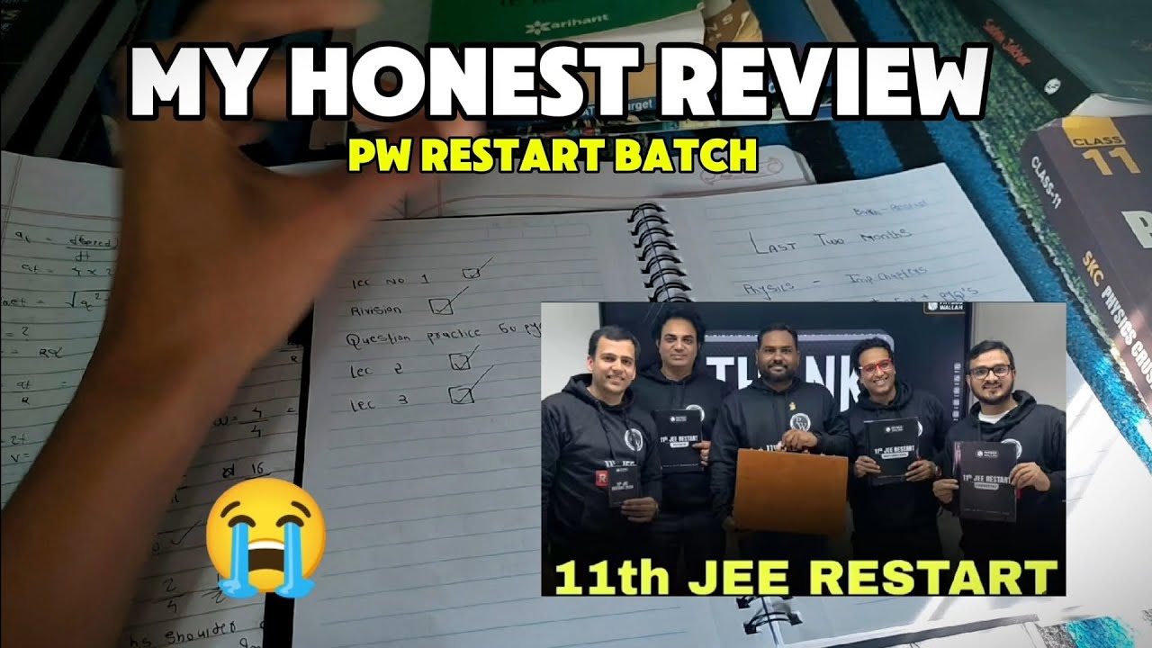 My 100% Honest Review On Pw Restart batch 😭 || 11th JEE Aspitant 🥲