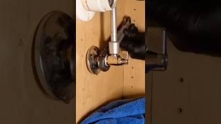 Replacing a compression valve under a lavatory faucet 💦 #plumbing #plumber #asmr #diy #tools