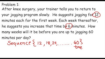 Word Problems for Arithmetic sequence