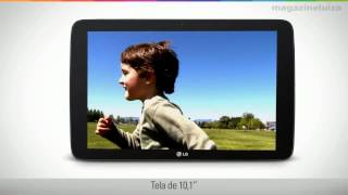 Tablet LG G Pad 101 16GB Tela 10,1' Wi Fi Android 44 Processador Quad Core Câmera 5MP + Frontal1