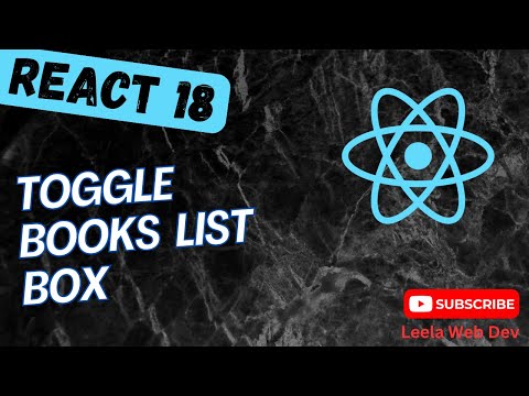 55. Toggle the Books List in the List Box for the BooksDB React App - React18