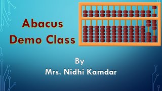Demo Class of Online Abacus for Kids