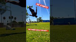 Yooo Crazy Roundoff Backflip!!😳*Flash Kick* #shorts #backflip #entertainment #parkour #flips SUB!!