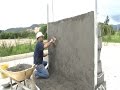 Cómo construir un muro en bloque (Acabados - parte III)