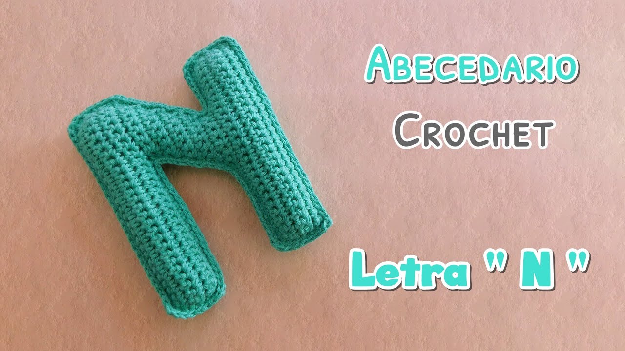 Como tejer a crochet, ganchillo Letra 