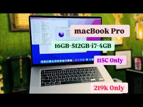 MacBook Pro 2019, 16GB-512GB, i7, 4GB- 16inches - YouTube