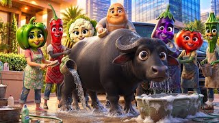 😱 गरीब आलू-बैंगन की 2 भैंसें चोरी! फिर हुआ ऐसा खतरनाक खुलासा 🐃🔥 | AI Vegetable Story
