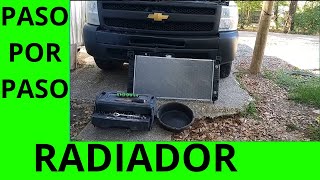 FACIL! Reemplazo de radiador  Chevrolet Silverado 2013