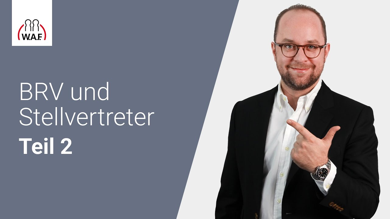 Betriebsratsvorsitzende und Stellvertreter Teil 2