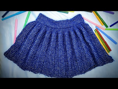 Stylowa spódnica na drutach | Tutorial dziewiarski | Część 1 | Knitting skirt