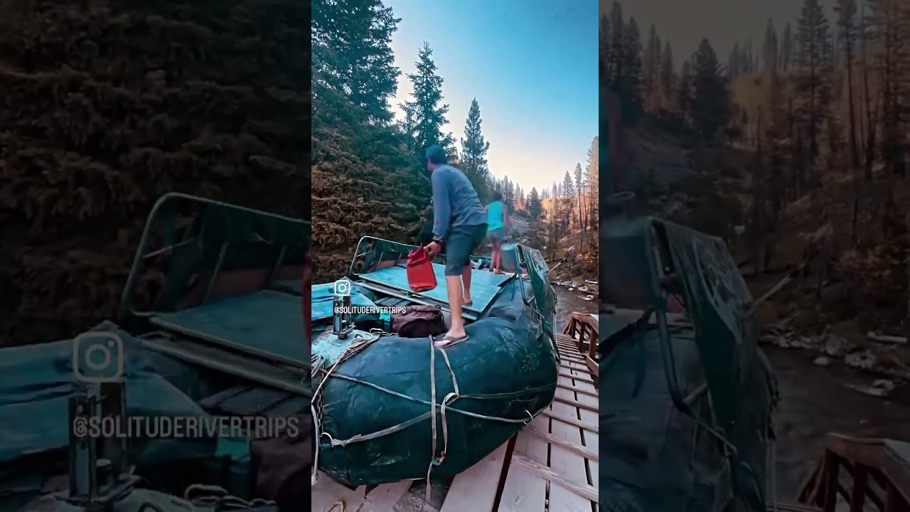 Rigging Our Sweep Boat at Boundary Creek