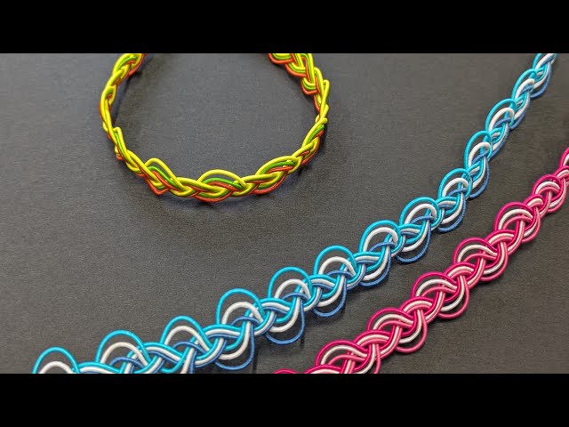 めげ　おまとめ3本　デザインブレスレット Braided Bracelet] Mizuhiki Accessory - YouTube