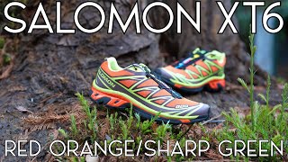 FALL 2025! PERFECT Colorway! Salomon XT6 Red Orange/Sharp Green! With ON FEET & Sizing Info! Information