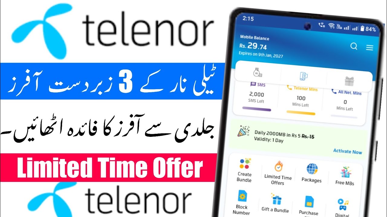 Telenor 3 New Discount Offers | Telenor New Offers 2026