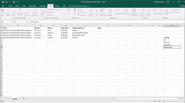 How to add drop down list in Microsoft Excel 2016?