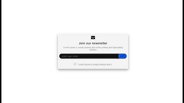 Animation Newsletter Box Using Only HTML & CSS | GnsCode