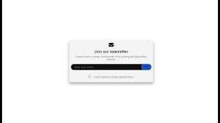 Animation Newsletter Box Using Only HTML & CSS | GnsCode