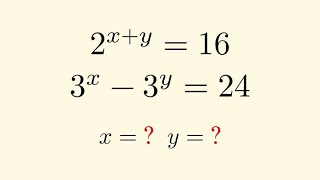 Can You Solve This System of Exponential Equations? | Math Olympiad